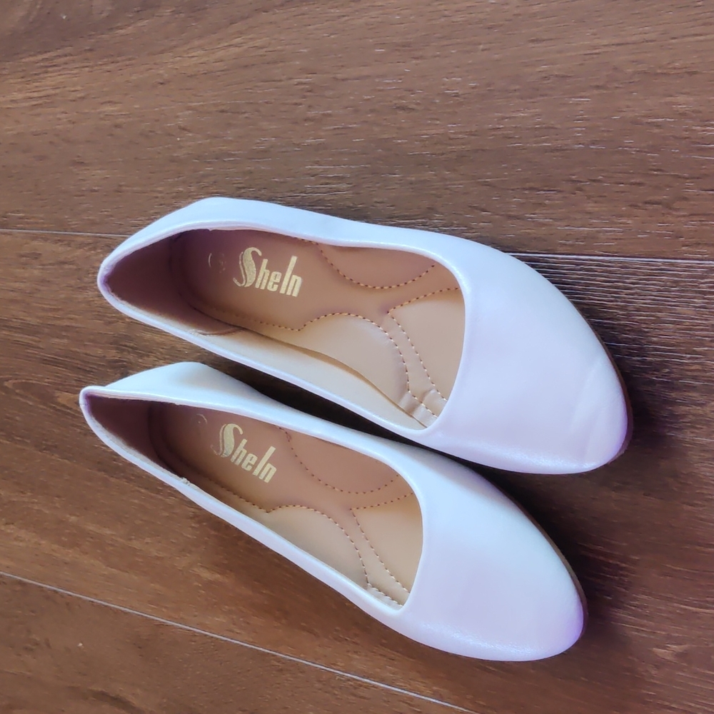 shein shoes, size 6 women's, white